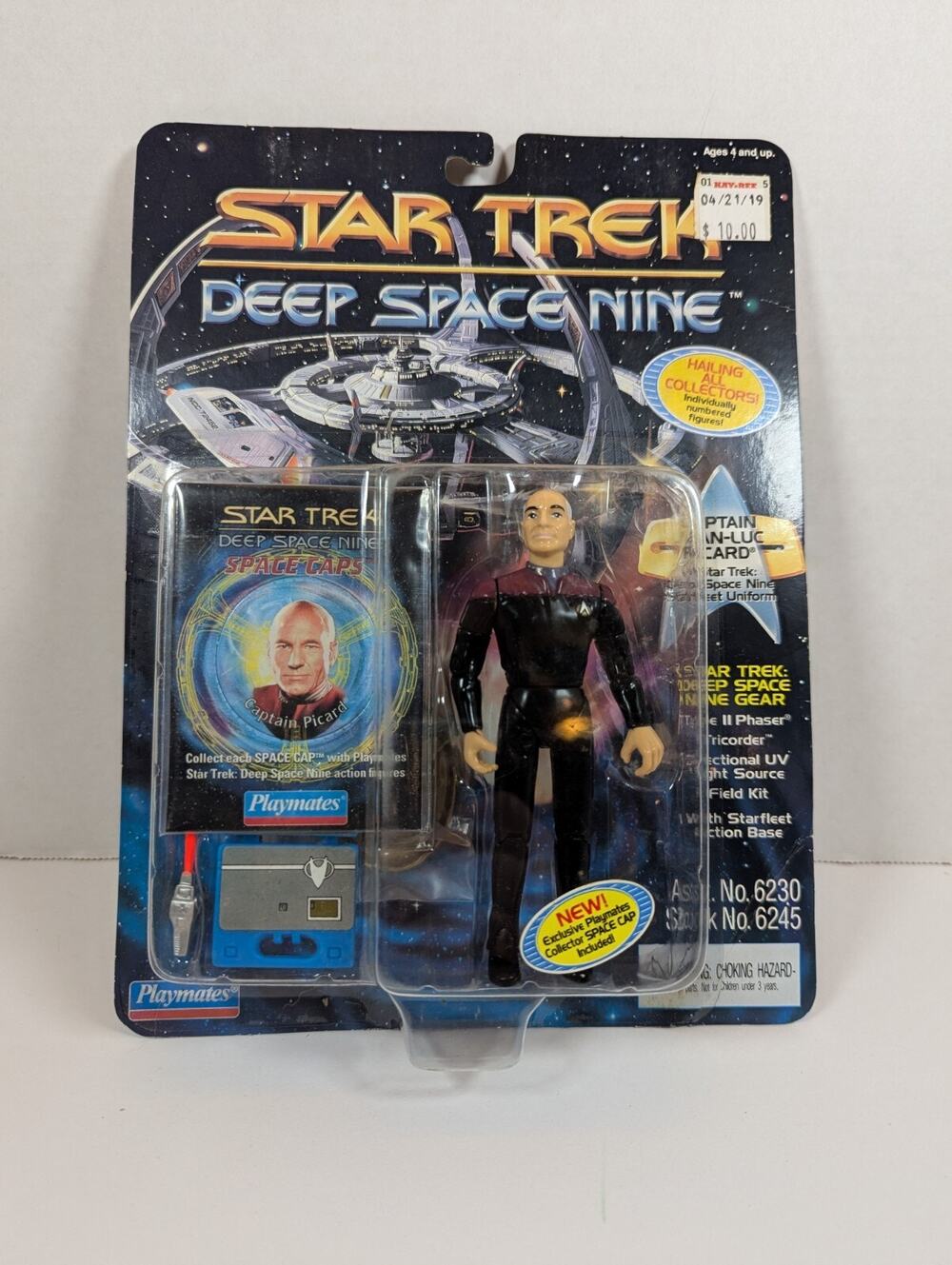 Star Trek Deep Space Nine Captain Jean-Luc Picard figure 1994 Playmates VTG NIB